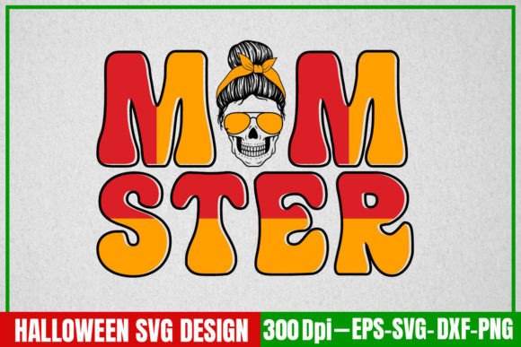 Halloween Mom Ster Graphics for Crafts & Branding