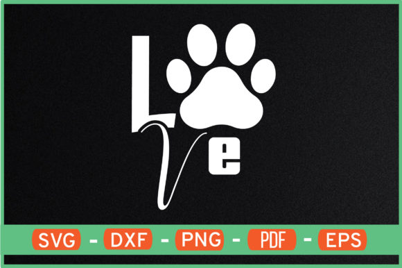 Love Mom Dog Lover SVG: Graphics for Crafts