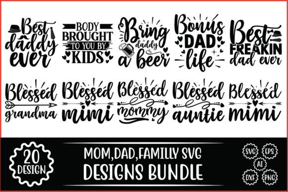 Mom,Dad,Familly SVG: Crafts & Graphics Review