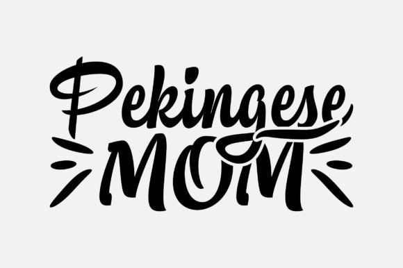 Pekingese Mom SVG: Graphics for Crafts & Branding